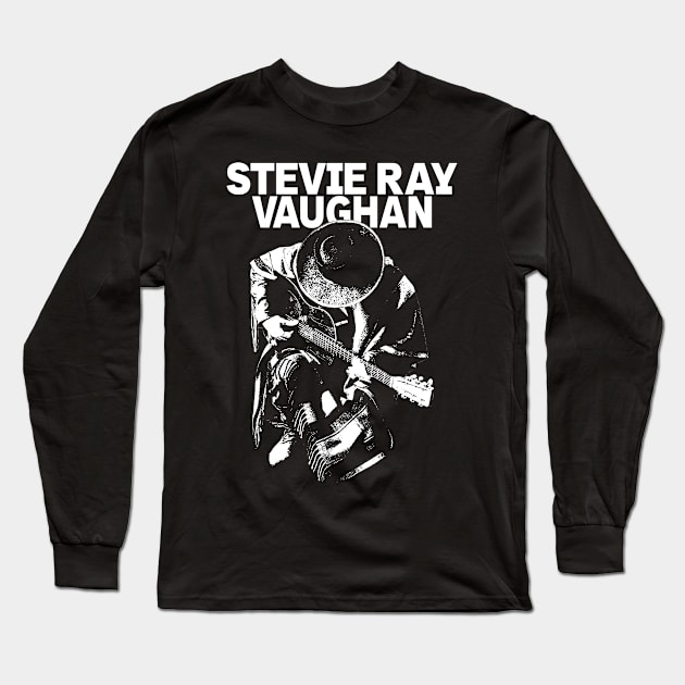 Guitarist Blues Man Long Sleeve T-Shirt by Winmanlider